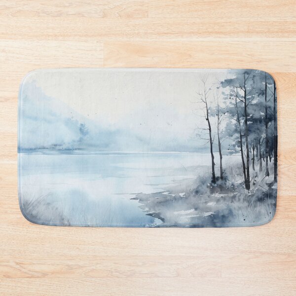 Item preview, Nature and landscapes, blue landscape, abstract  designed and sold by anaozzart.
