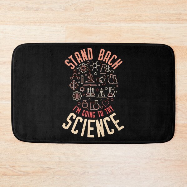 Item preview, Stand Back I'm Going To Try Science Funny round line distressed design for Science Geeks!  designed and sold by venomousvector.