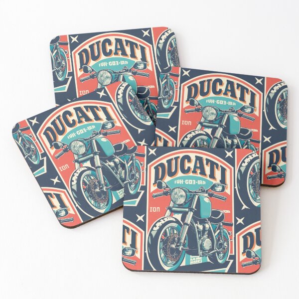 Item preview, Ducati Retro Classic Blue And Red designed and sold by FenwickDesign99.