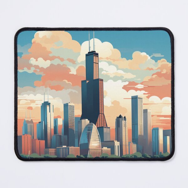 Item preview, A Pop Art Travel Print of Chicago - Illinois - US designed and sold by StudioRedKoala.