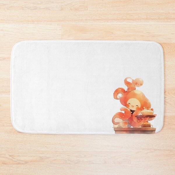 Item preview, Funny Cartoon Cute Octopus Barista designed and sold by cArtToonShop.