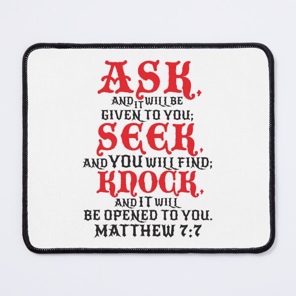 Item preview, Matthew 7:7 designed and sold by plushism.
