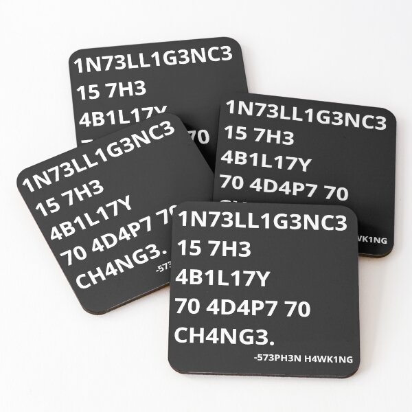 Item preview, Intelligence is the ability to adapt to change designed and sold by MagoDelDiseno.