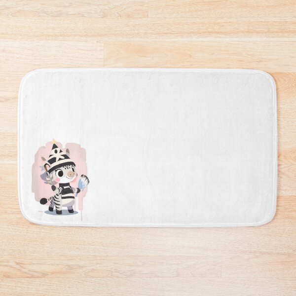 Item preview, Funny Cartoon Cute Zebra Painter designed and sold by cArtToonShop.