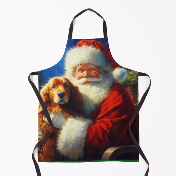 Item preview, Christmas Santa Claus with Dogs 4 designed and sold by CrankyOldDude.