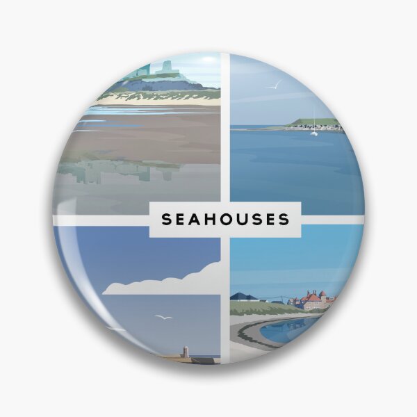 Item preview, Seahouses Art Print designed and sold by Richard O'Neill Art.