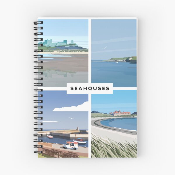 Item preview, Seahouses Art Print designed and sold by Richard O'Neill Art.