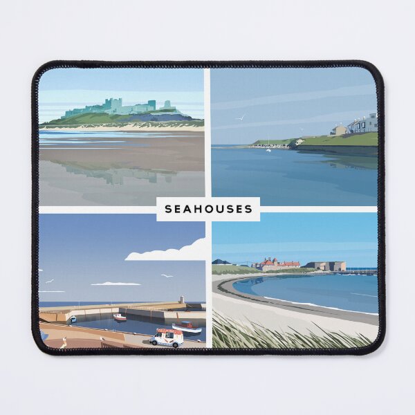 Item preview, Seahouses Art Print designed and sold by Richard O'Neill Art.