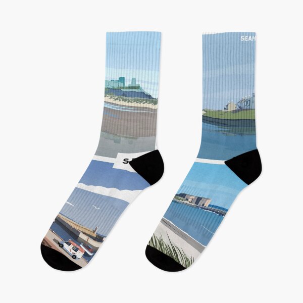 Item preview, Seahouses Art Print designed and sold by Richard O'Neill Art.