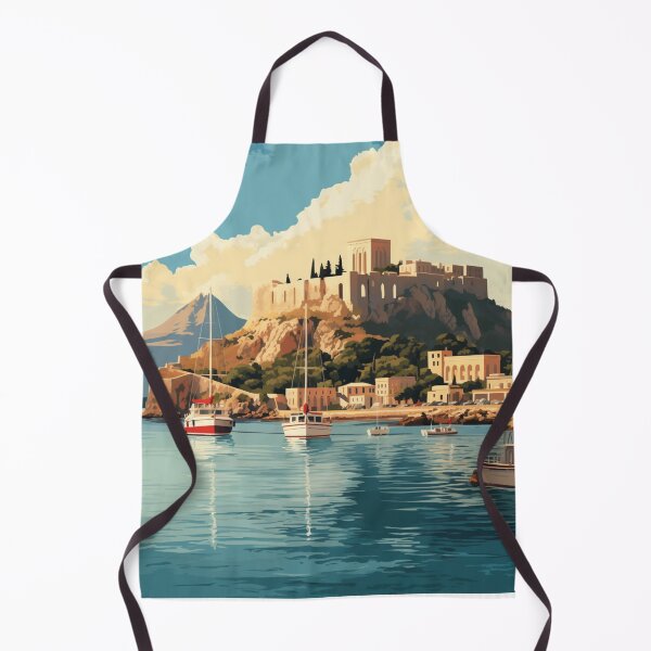 Item preview, A Vintage Travel Illustration of Rhodes - Greece designed and sold by GoodOldVintage.
