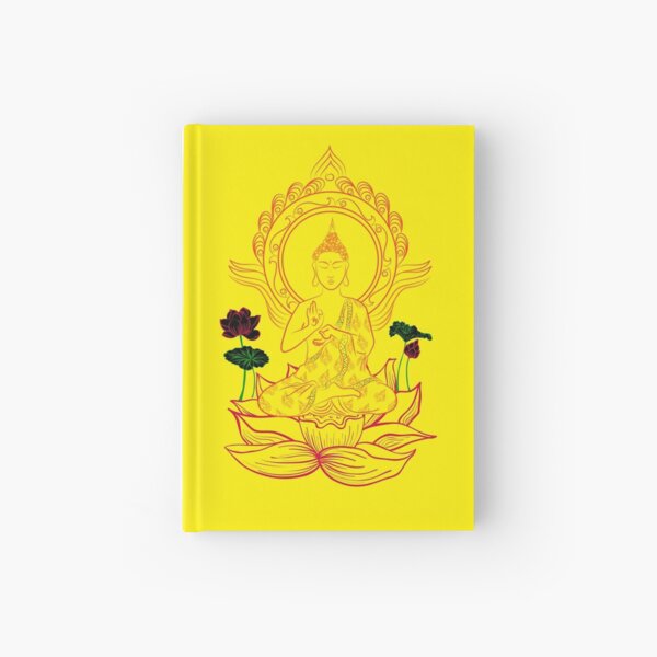 Buddha On Lotus Hardcover Journal