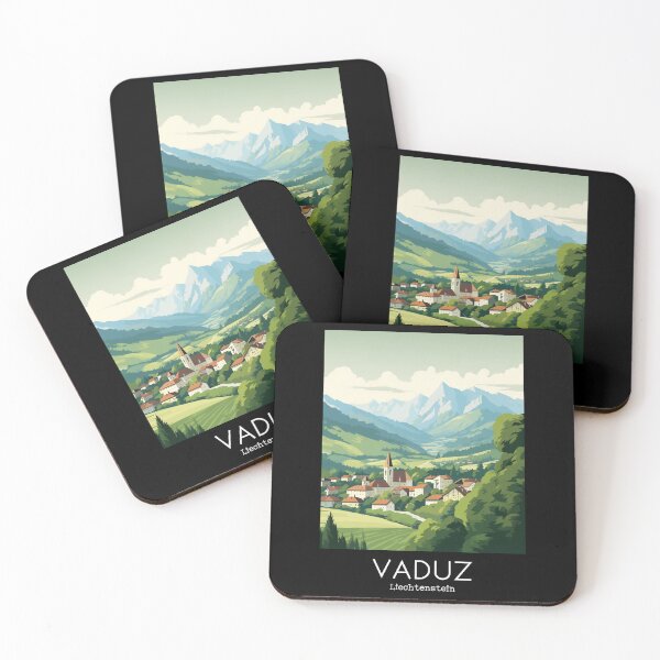 Item preview, A Vintage Travel Illustration of Vaduz - Liechtenstein  designed and sold by GoodOldVintage.