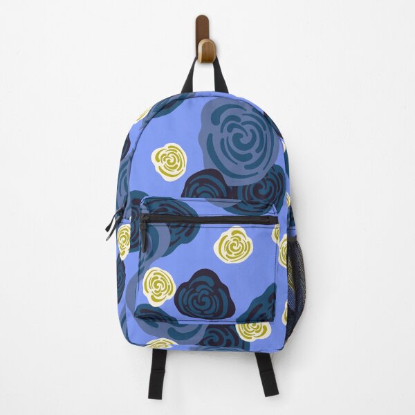 Item preview, Large Abstract Roses pattern in blue color palette designed and sold by BrankaPD.
