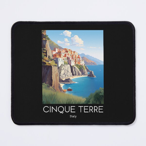 Item preview, A Vintage Travel Illustration of Cinque Terre - Italy  designed and sold by GoodOldVintage.