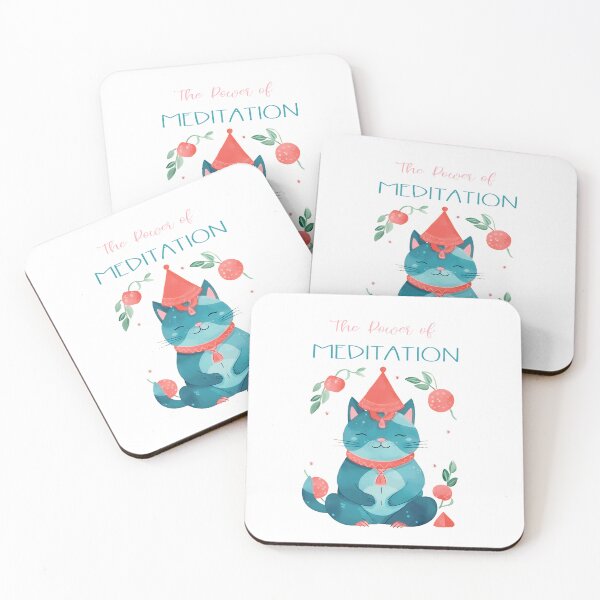 Item preview, Cute Japanese cat. Korean meditation. designed and sold by Anastasiia Yurevych.