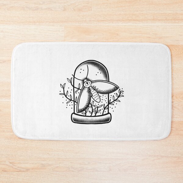 Item preview, Witchy Boho Tattoo Moth in a glass dome designed and sold by jazzydevil.