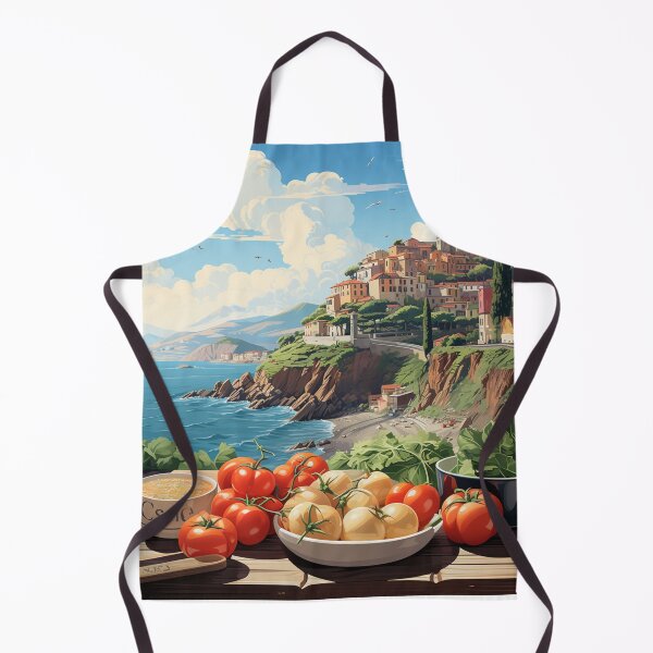 Item preview, A Vintage Travel Illustration of Cinque Terre - Italy designed and sold by GoodOldVintage.