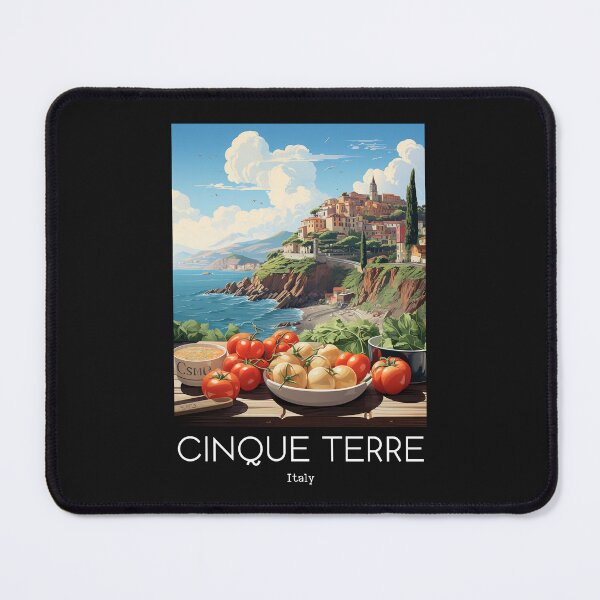 Item preview, A Vintage Travel Illustration of Cinque Terre - Italy  designed and sold by GoodOldVintage.