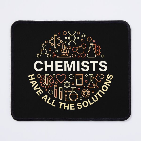Item preview, Chemists Have All The Solutions circle shaped creative outline design for Chemistry Teachers and Chemists! designed and sold by venomousvector.