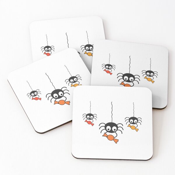 Item preview, Adorable jumping spiders candies for halloween designed and sold by noneko04.