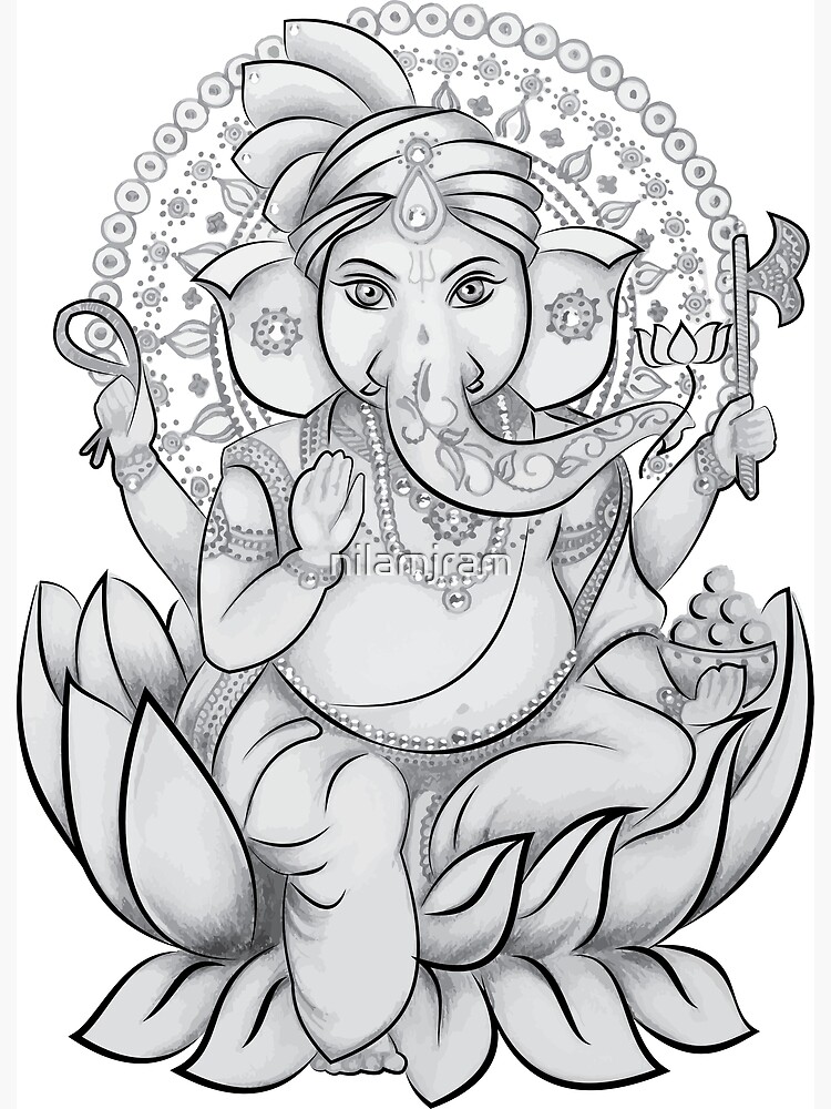 Ganesha art - Ramyasree - Drawings & Illustration, Ethnic, Cultural, &  Tribal, Other Ethnic, Cultural, & Tribal - ArtPal