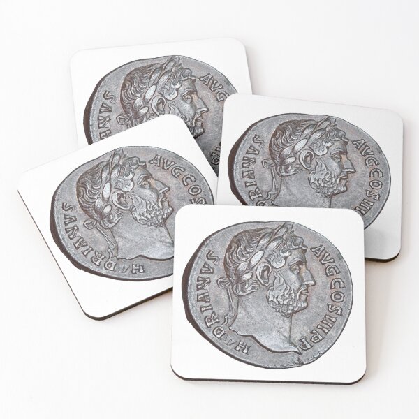Item preview, Roman Emperor Hadrian denarius portrait, 134-138 AD designed and sold by OptimoPrincipi Roman Coins.