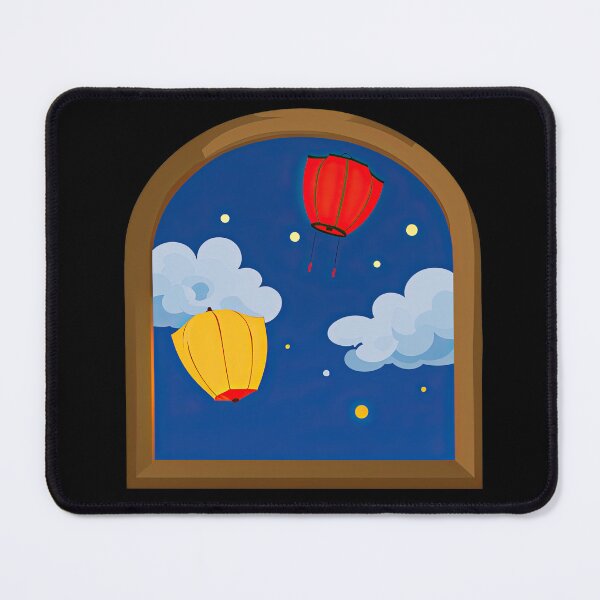 Item preview, Sky Lanterns on Diwali Night designed and sold by pixclipart.