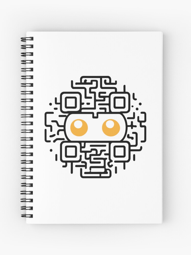 Rick Roll QR Code Troll | Spiral Notebook