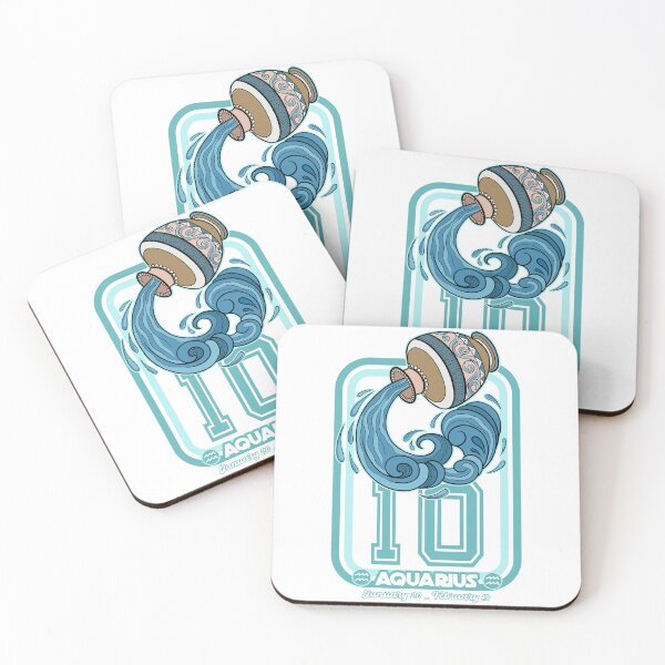 Item preview, Aquarius Born in 2010 Zodiac star sign horoscope Astrology designed and sold by PURPLERAIN99.