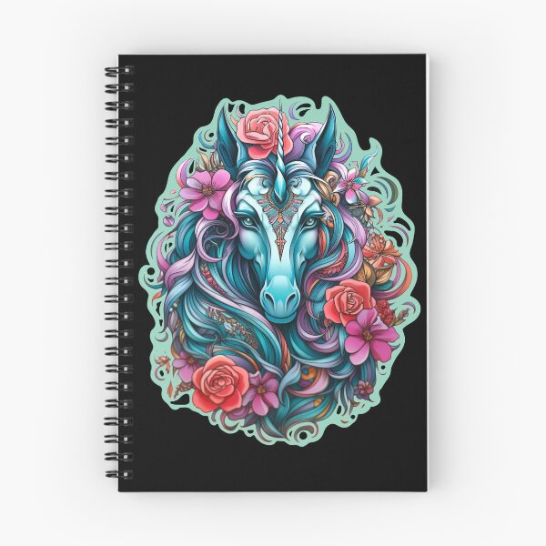 Item preview, Tatuaje De Fantasía Floral Unicornio designed and sold by FoxTreeDesign.
