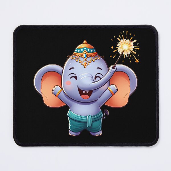 Item preview, Joyful Diwali Elephant designed and sold by pixclipart.