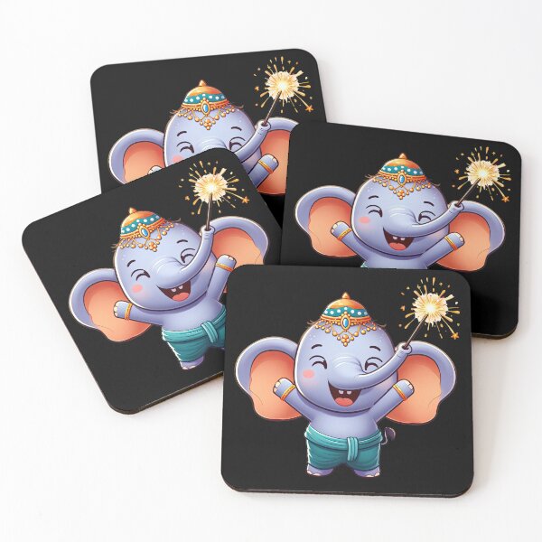 Item preview, Joyful Diwali Elephant designed and sold by pixclipart.