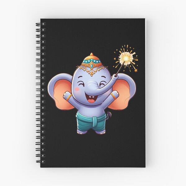 Item preview, Joyful Diwali Elephant designed and sold by pixclipart.