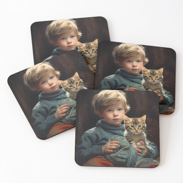 Item preview, A boy and his cat friend. designed and sold by KandaShopTH.