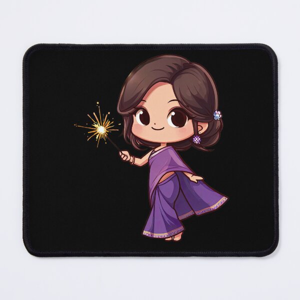 Item preview, Diwali Sparkler Girl designed and sold by pixclipart.