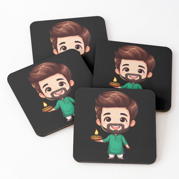 Item preview, Diwali Diya and Bearded Man designed and sold by pixclipart.