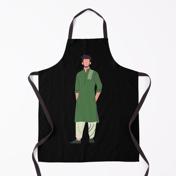 Item preview, Man in Green Salwar Kameez designed and sold by pixclipart.