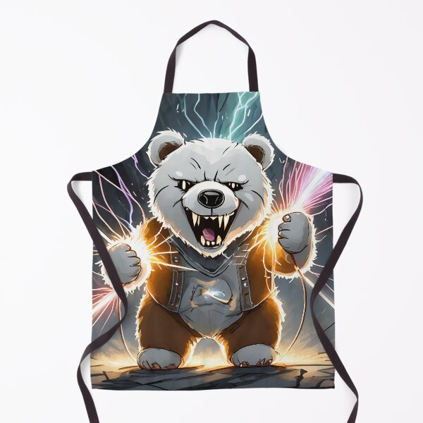 Aperçu de l'œuvre Ours en peluche électrique en colère. créée et vendue par SloJart.