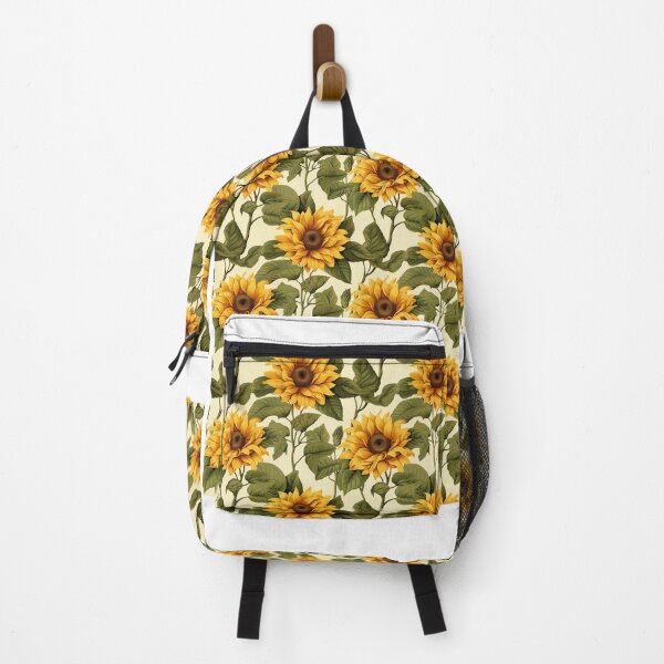 Item preview, Yellow Vibrant Sunflower Botanical Illustration Pattern designed and sold by BloomPattern.