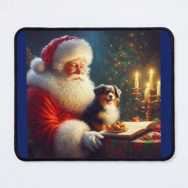 Item preview, Christmas Santa Claus with Dogs 5 designed and sold by CrankyOldDude.
