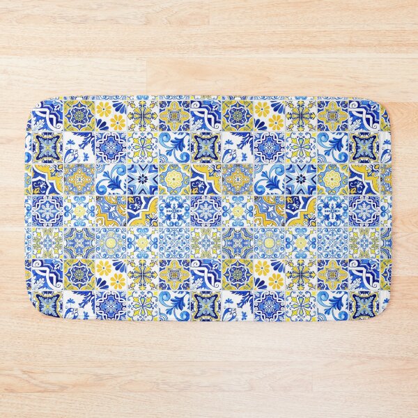 Item preview, Blue and Yellow Portuguese Tile designed and sold by Vânia Rocha.