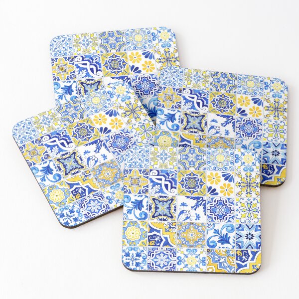 Item preview, Azulejo portugués azul y amarillo designed and sold by Vânia Rocha.