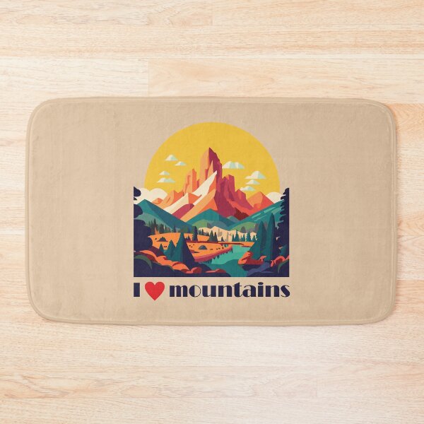 Item preview, Mountains landscape, i love mountains designed and sold by kreafox.