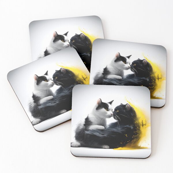 Item preview, Loving cats couple designed and sold by ManuelAndreas.
