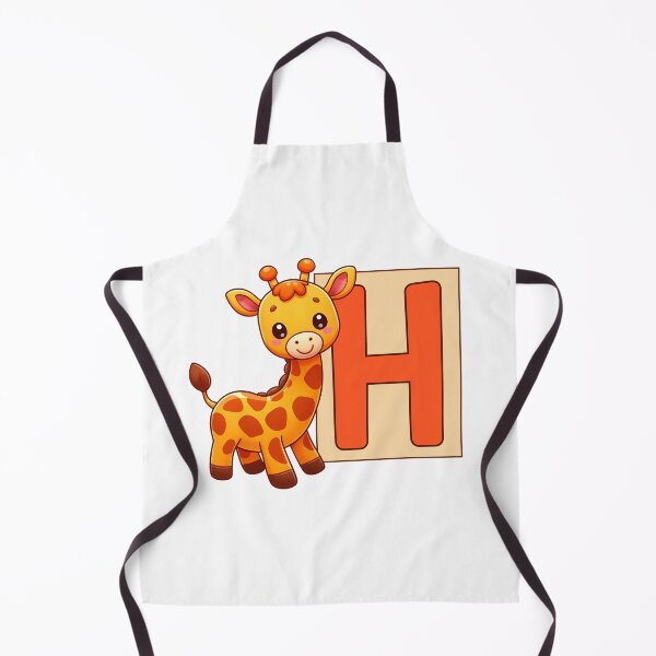 Item preview, Giraffe Monogram Letter H designed and sold by Coffee Lifestyle.