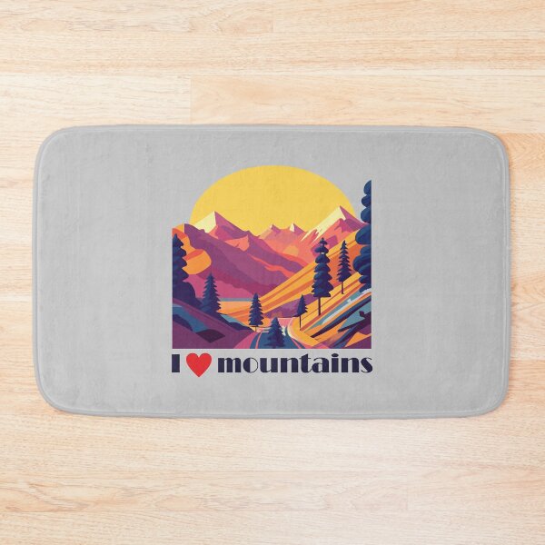 Item preview, Mountains landscape, i love mountains designed and sold by kreafox.