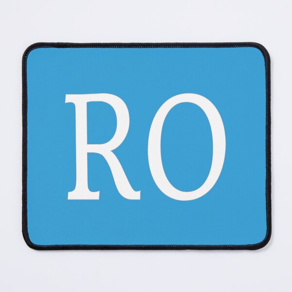 Item preview, RO Initials Monogram Elegant White Letters designed and sold by Jeallan Designs.