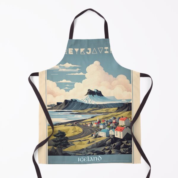 Item preview, Reykjavik's Vintage Beauty: A Retro Poster Collection designed and sold by Ceemko's Vintage Corner.