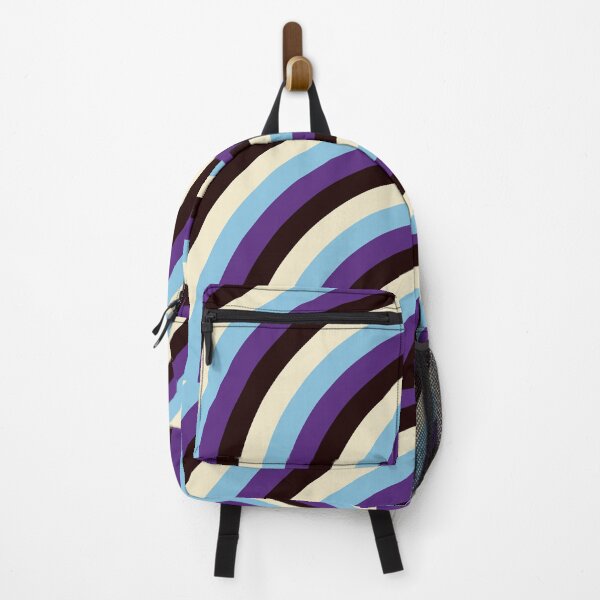 Item preview, Mauve Sapphire Curve Stripes Pattern designed and sold by TheArtism.