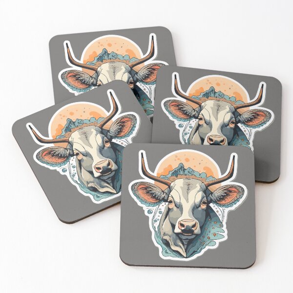Item preview, Guernsey Cow Retro Vintage watercolor designed and sold by sadedream.